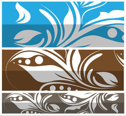 Decorative Floral Banner Design