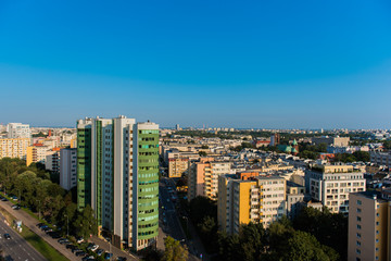 panorama miasta, bloki