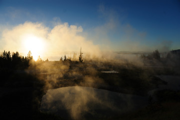 Sunrise in West Thumb