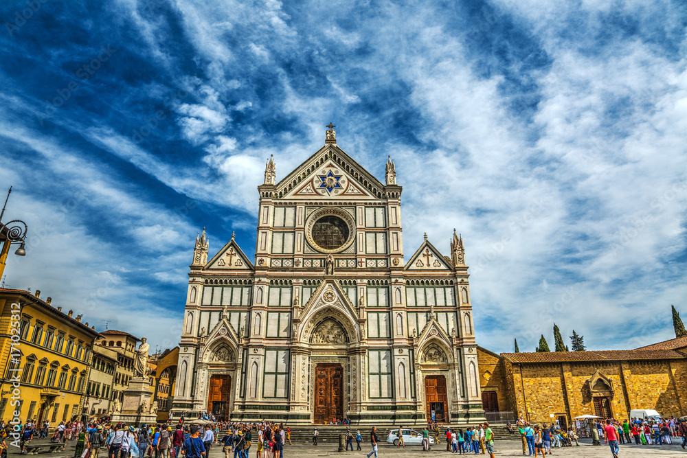 Wall mural santa croce cathedral in florence