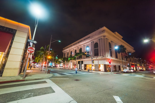 Rodeo Drive and Brighton Way crossroad in Beverly Hills