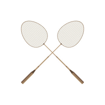 Badminton rio icon vector design player racket sport illustration
