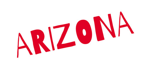 Arizona rubber stamp. Grunge design with dust scratches. Effects can be easily removed for a clean, crisp look. Color is easily changed.