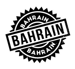 Obraz premium Bahrain rubber stamp. Grunge design with dust scratches. Effects can be easily removed for a clean, crisp look. Color is easily changed.