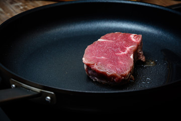 Steak in der Pfanne