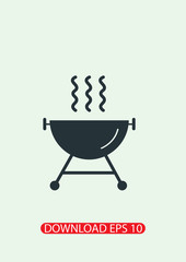 Barbecue icon, Vector