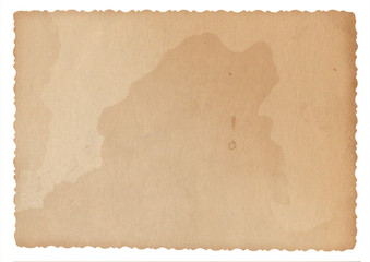 Texture old paper with traces of scuffs and stains