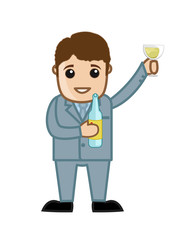 Businessman Celebrating