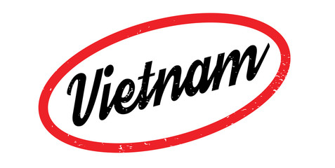 Vietnam rubber stamp. Grunge design with dust scratches. Effects can be easily removed for a clean, crisp look. Color is easily changed.
