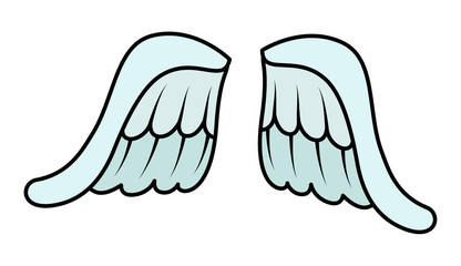 Cartoon Wings Vector Illustration