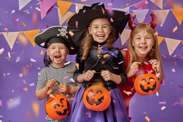 Fototapeta premium kids at halloween