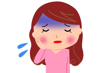 Obraz premium 人女性辛い10