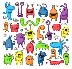 Doodle monster collection © zsooofija