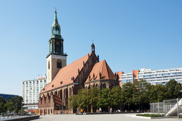 St. Marienkirche am Fernsehturm in Berlin in Berlin