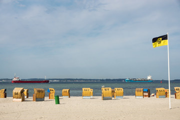 Am Ostseestrand von Laboe, Kieler Förde, Schleswig-Holstein