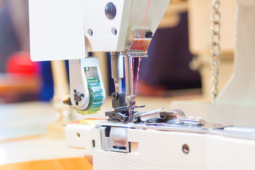 Modern sewing machine.