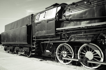 Polish steam locomotive with tender.