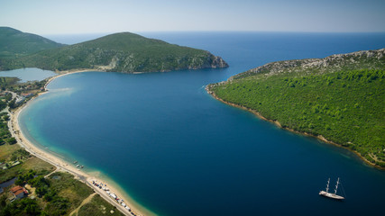 Sailing ship in the sea