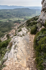 Fototapeta na wymiar the Sainte-Victoire mountain, near Aix-en-Provence, which inspired the painter Paul Cezanne
