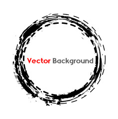 Abstract Grunge Circle Vector