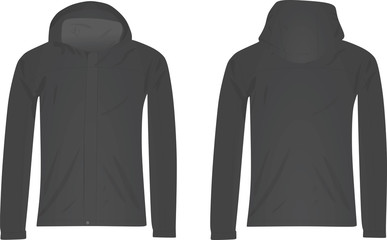 Grey jacket. vector illustration