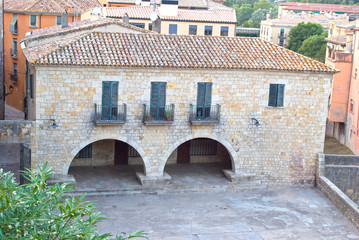 Fototapeta na wymiar Barri Vell of Girona, Spain