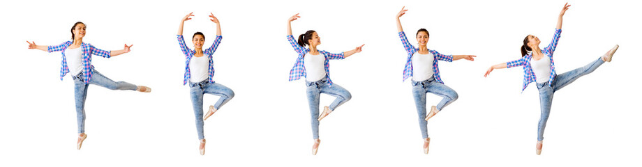 Dancing girl collage