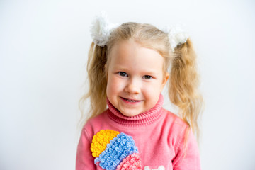 Girl showing emotions