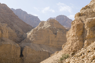 Wadi Arugot River, ein Gedi nature reserve, dead sea, Israel