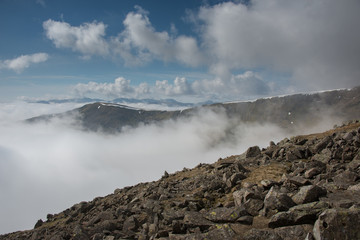 Fairfield horseshoe, cloud inversion, Cumbria