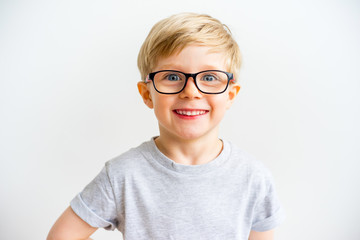 Boy showing emotions