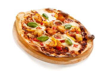     Pizza with chicken 