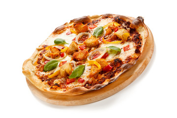     Pizza with chicken 