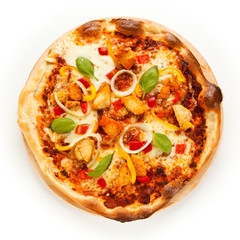     Pizza with chicken 