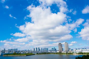 東京　都市景観　海辺