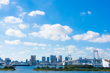 Obraz premium 東京 都市景観 海辺