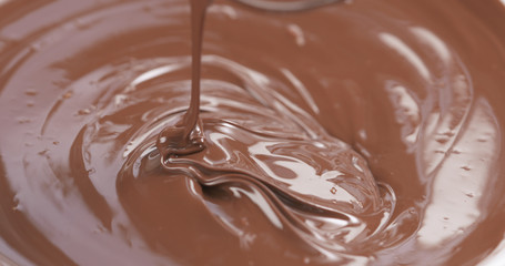 mix milk chocolate with whisk