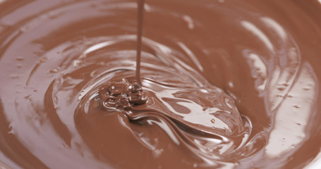 mix milk chocolate with whisk