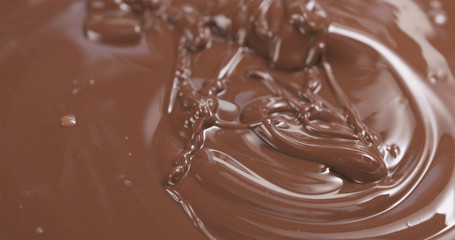 mix milk chocolate with whisk