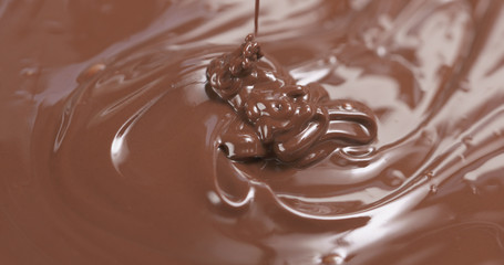 mix milk chocolate with whisk
