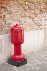 Fire hydrant near Rialto Bridge in Venice