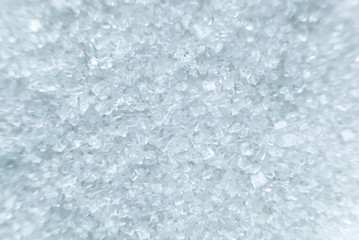 Crystals of sugar.