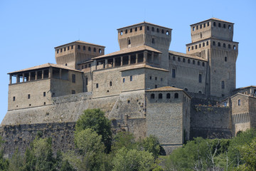 Fototapeta na wymiar Castle of Torrechiara (Parma, Italy)