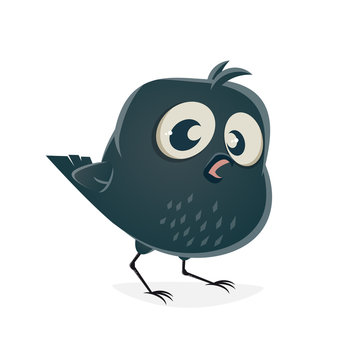 funny crow clipart