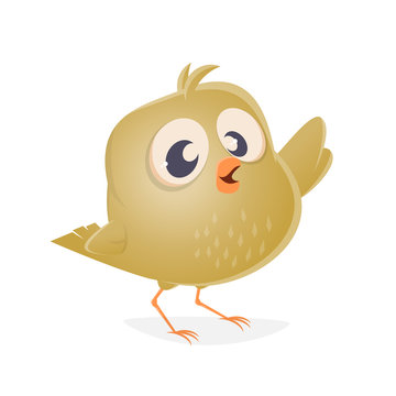 funny canary bird clipart