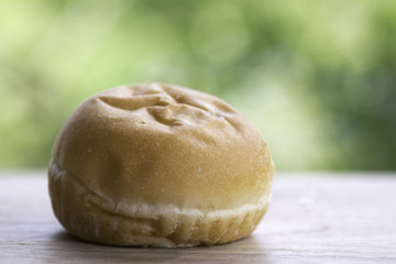 Custard Bread after leaving the oven. Put on paper