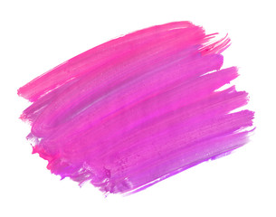 A fragment of the magenta and lilac background painted with watercolors