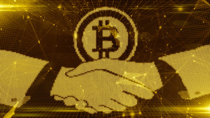 Bitcoin Secure global financial network crypto currency blockchain encryption