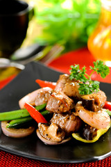 Beef stir fry