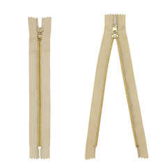 zipper a closed isolated on white background